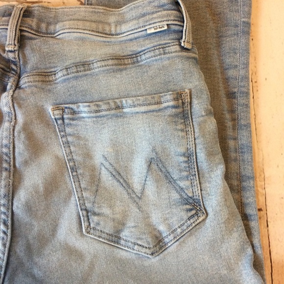 MOTHER The Tripper Flood Fray High Waist Ankle Flare Jeans Big Hair Don’t Car 30 - Picture 5 of 13